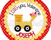 VALENTINE TRUCK 3 or 2 inch favor tags - U PRINT Il_170x135