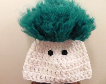 Crocheted Troll Hat INVENTORY REDUCTION SALE Ready to Ship
