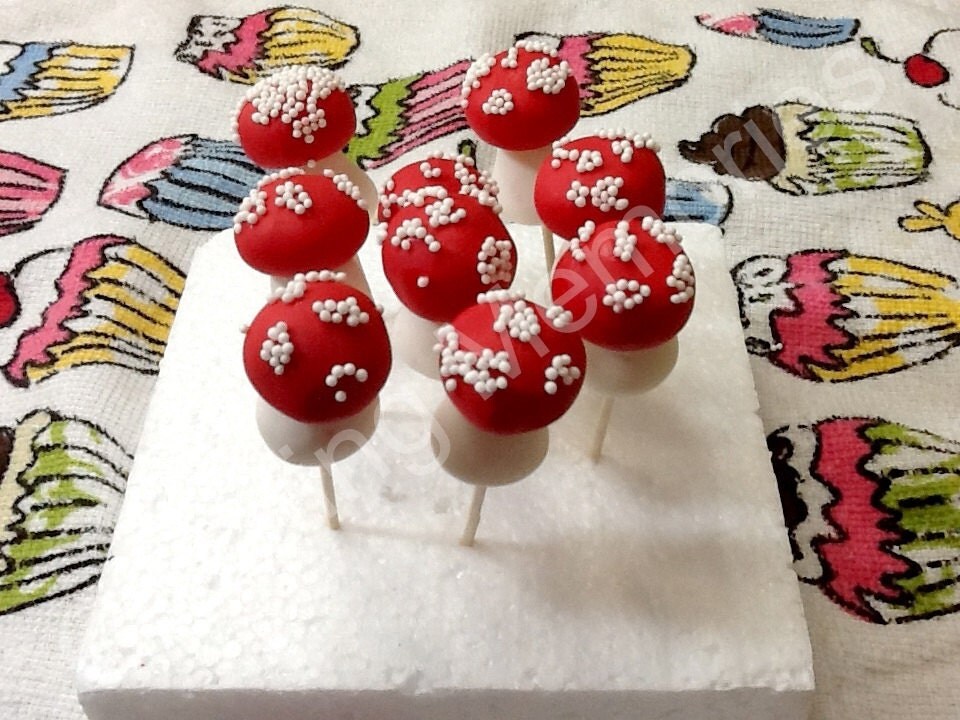 Edible Candy Mushrooms 12 Cupcake or cake Toppers Made of