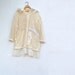 ecru crochet cotton XL hoody hoodie romance gypsy natural vintage lace roses boho cowgirl winter love