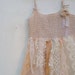 ecru romantic spring summer bride bridesmaid party rustic shabby chic boho prairie laces eco upcycled cotton dress