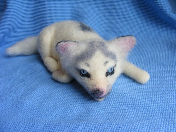 marble fox plush