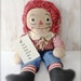 Vintage Raggedy Andy Doll - Knickerbocker - Vintage Toys