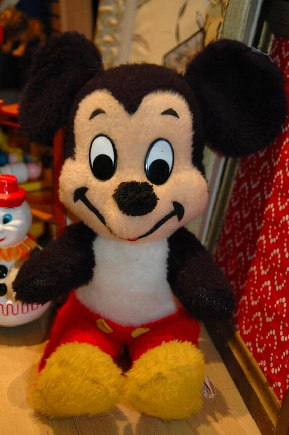 vintage mickey mouse stuffed toy