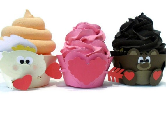 Valentine's Cupcake Wrappers - set of 12 Il_570xn
