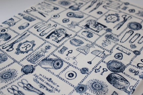 Vintage Sewing Theme Fabric