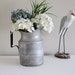 Large Vintage Military Aluminum Pitcher - Cottage Chic Charm