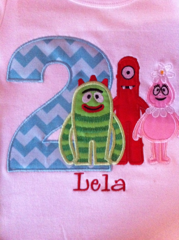 Yo Gabba Gabba Birthday Shirt Personalized By Rubyandoliver