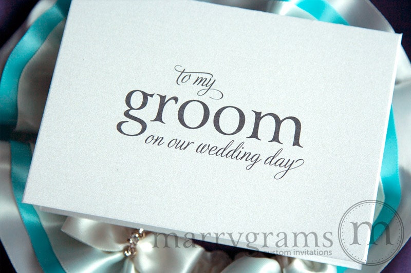 wedding card to your groom on your our wedding day groom