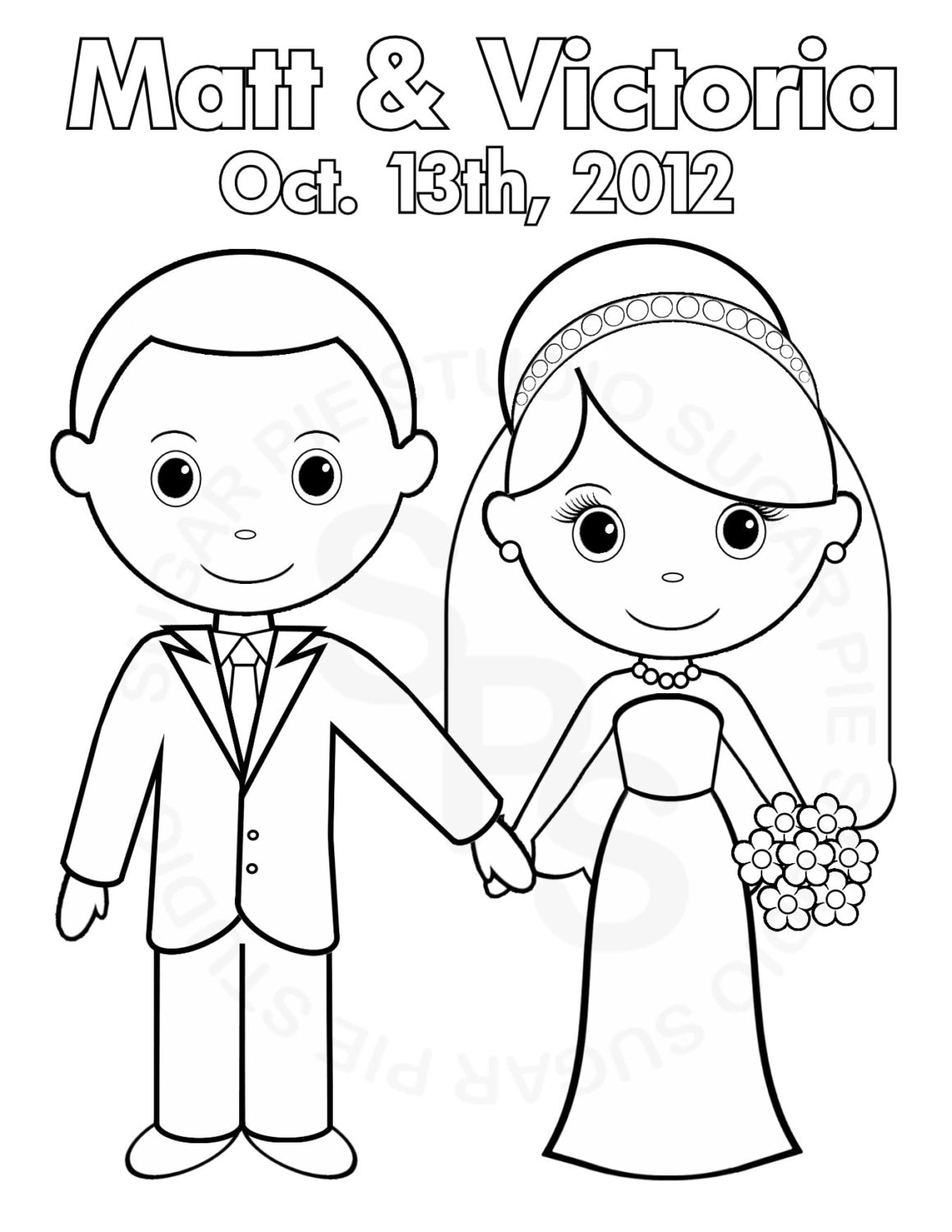 Coloring.Book Bride And.Groom 5