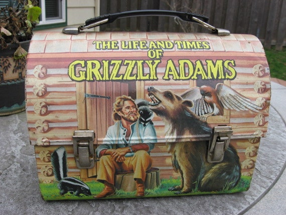 The life & Times of Grizzly Adams lunch box and thermos