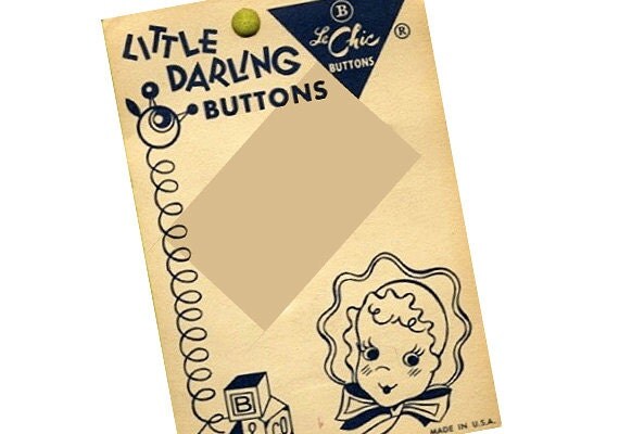 Vintage Button Cards Instant Download Printable Jpeg File
