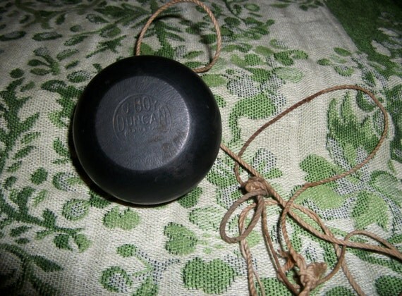 vintage wooden yoyo