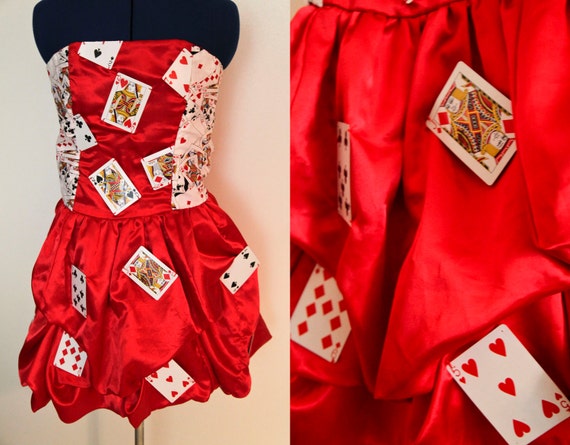 Queen of Hearts Deck of Cards Reconstructed Upcycled by Ragavon