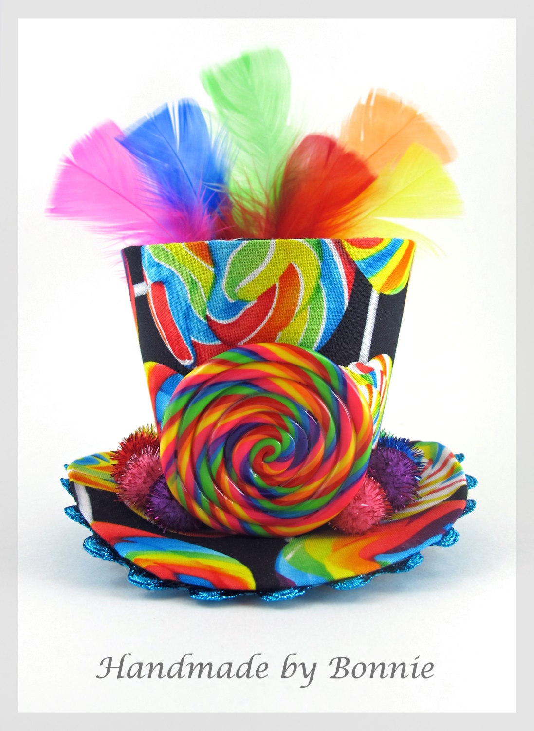 Lollipops Tiny Top Hat Mini Top Hat Colorful Rainbow