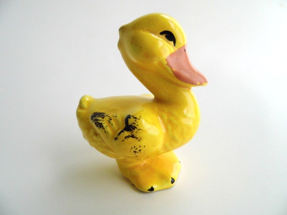 Items similar to Vintage Figurine, Duck Knick Knack, Miniature, Hand ...