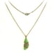 Wire Wrapped Sea Glass Necklace // Rustic Copper Necklace // Green Beach Glass Necklace