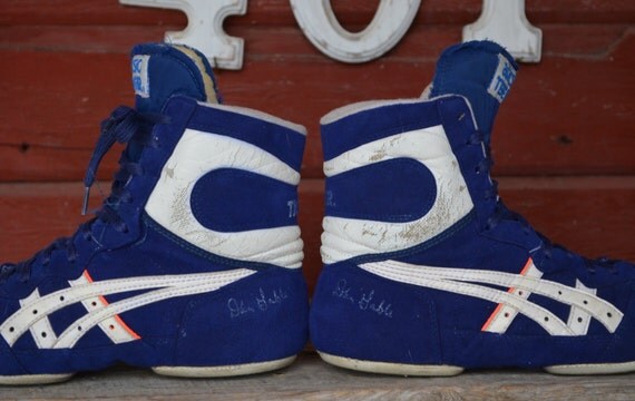 retro asics wrestling shoes