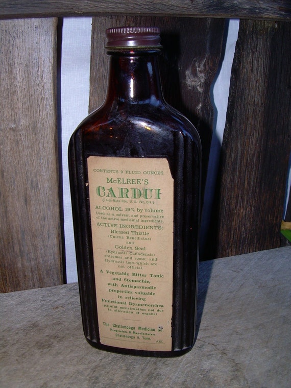 RESERVED Amber Bitter Tonic Bottle Chattanooga Medicine Co