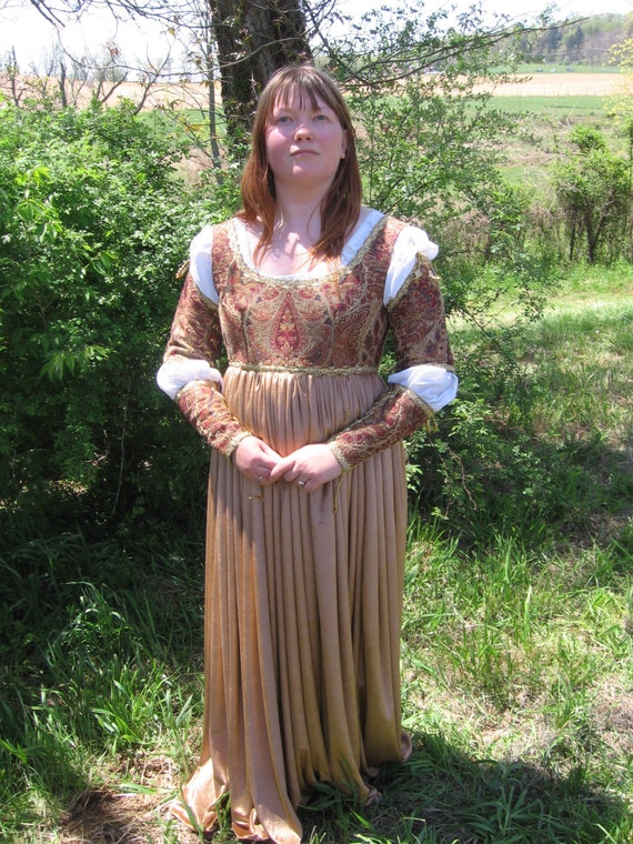 Golden Autumn Italian Renaissance Gown