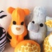 plush animal bowling set