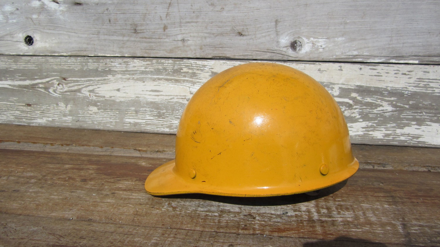 Vintage Helmet Old Time Coal Mining or Steel Mill Helmet Hard