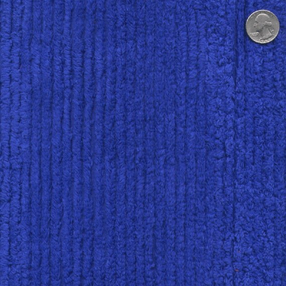 56 10oz Royal Cotton Chenille Fabric13 Yards Wholesale