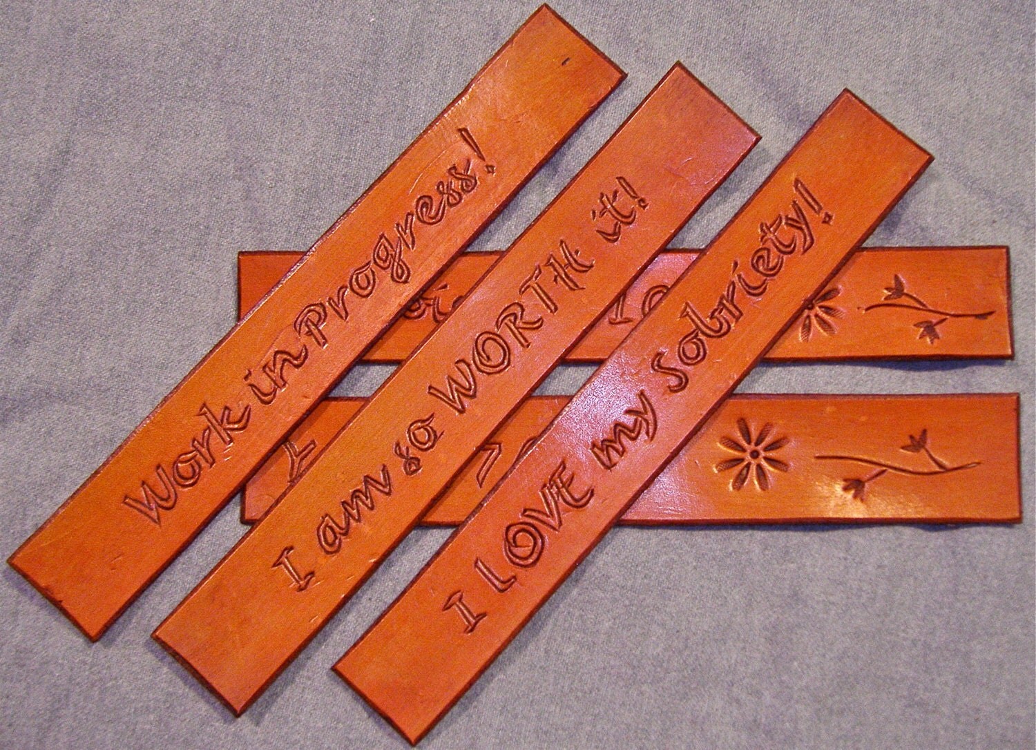 Handmade Leather Bookmarks