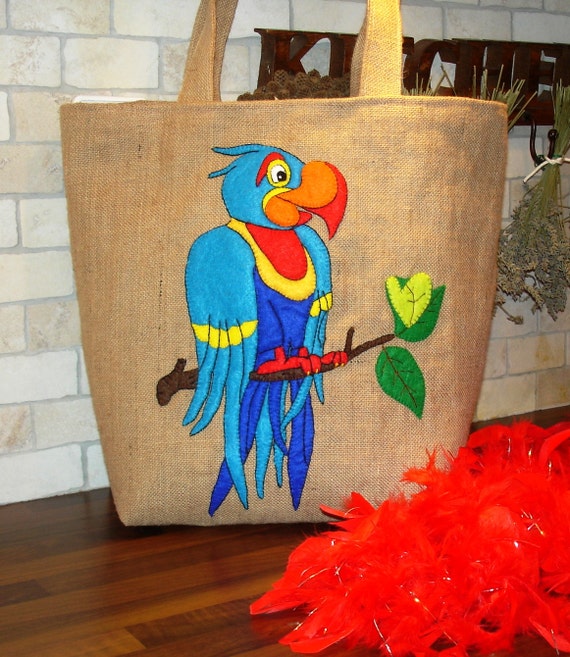... bag, handmade summer tote bag,embroidered, applique, unique, beach bag