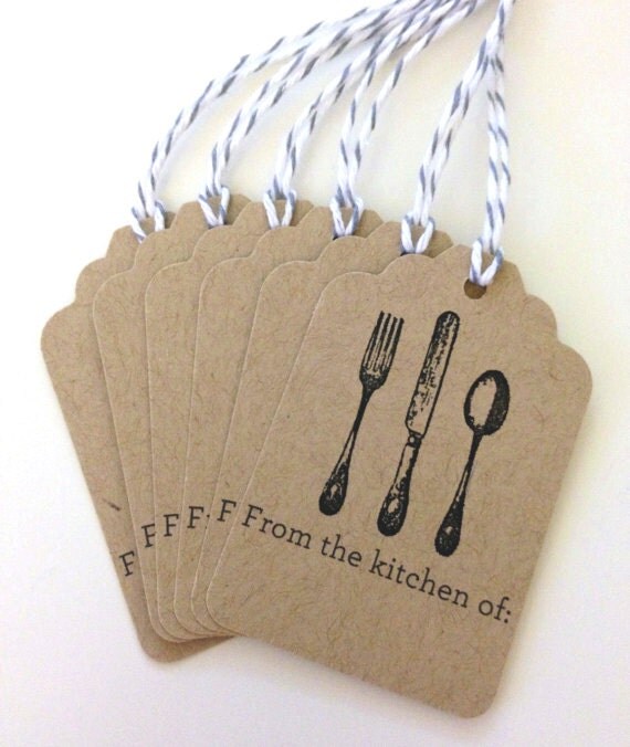 Set of 6 From the kitchen of Gift Tags by