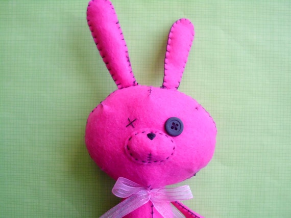 black plush bunny