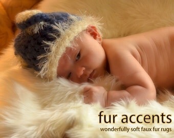 Shaggy Soft Rectangle Faux Fur Rug - Sheepskin - Shag Rug - Baby Nursery - Bedroom - Living Room - Dining Room - Den