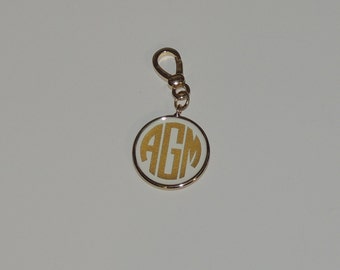 Fornash Gold RED Enamel Monogrammed Charm FREE SHIPPING