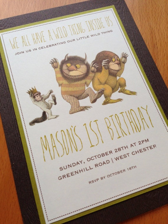 Where The Wild Things Are Birthday Invitations 10