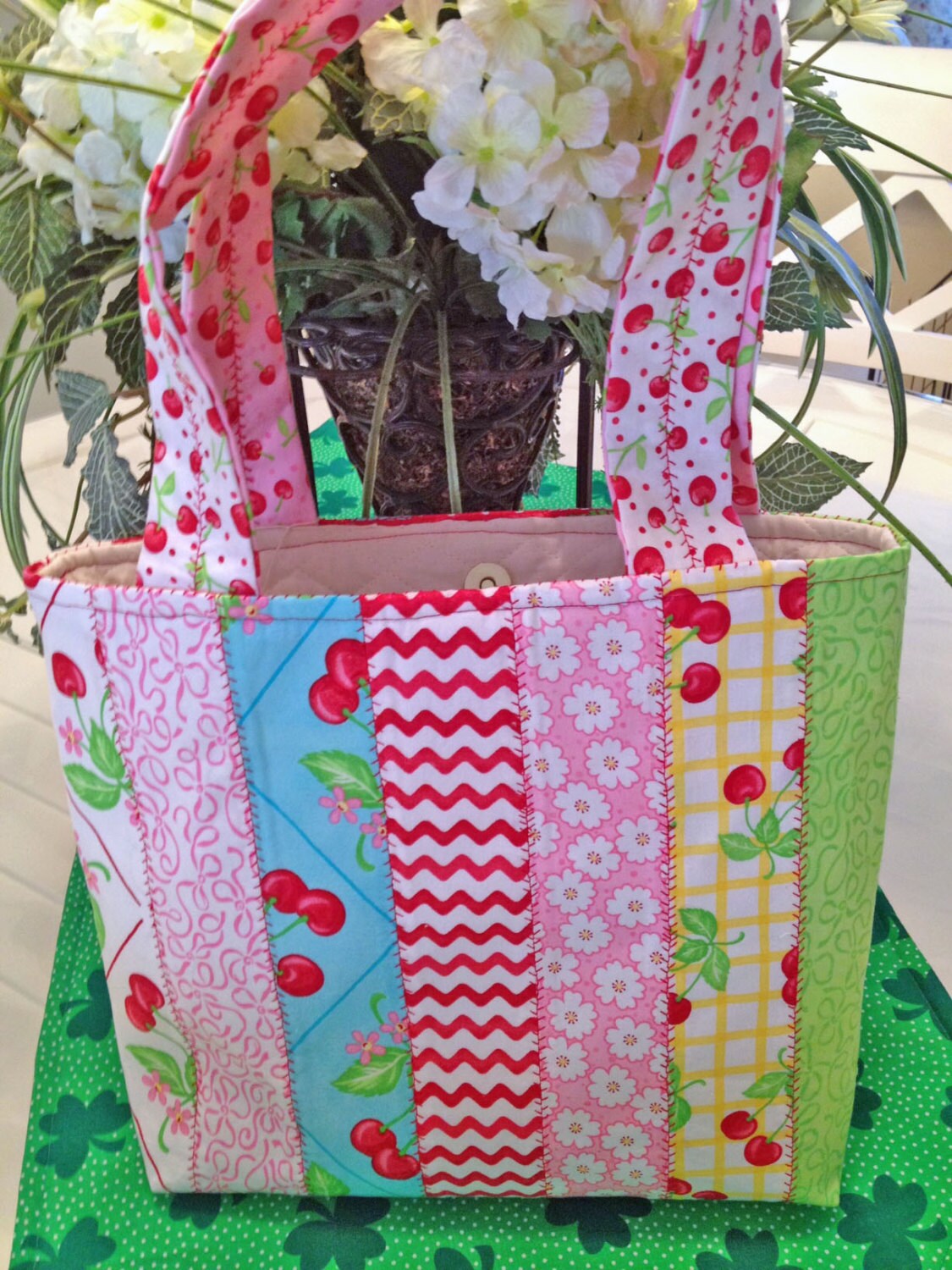 Jellyroll Tote Bag 11x13 with Two Inside Pockets