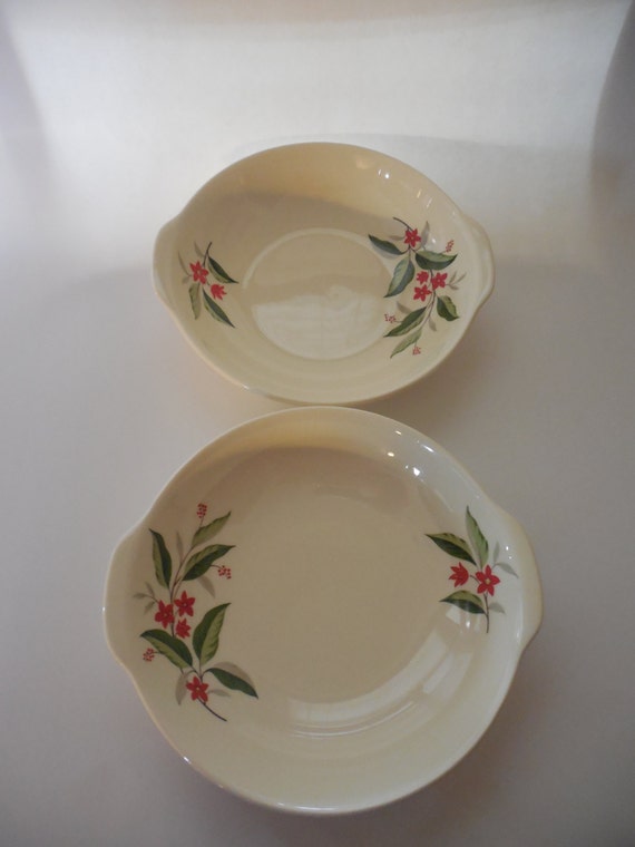 Set of 2 Universal Pottery Ballerina Woodvine Bowls FREE