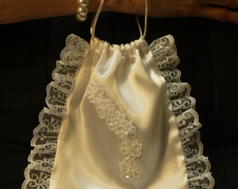 small pull string bag
