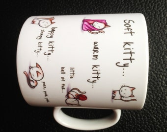 Soft Kitty Mug with Personalised Name or message