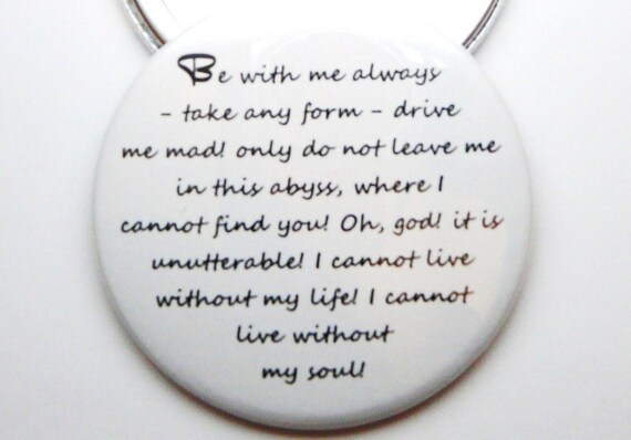 Wuthering Heights Pocket Mirror Be with me always by missbohemia on Etsy