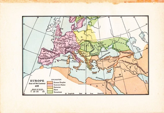 7th Century Map Of Europe