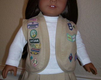 18 Inch Doll Clothes - Cadette Girl Scout Uniform