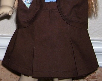 18 Inch Doll Clothes -Brownie Girl Scout Skirt