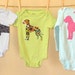 Dog Breed baby bodysuit of almost any breed CUSTOM MADE Newborn to 24M