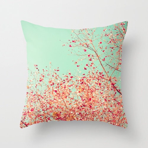 Little Dots of Red throw pillow
