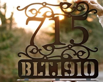 Farmhouse style house numbers Farmhouse style house numbers