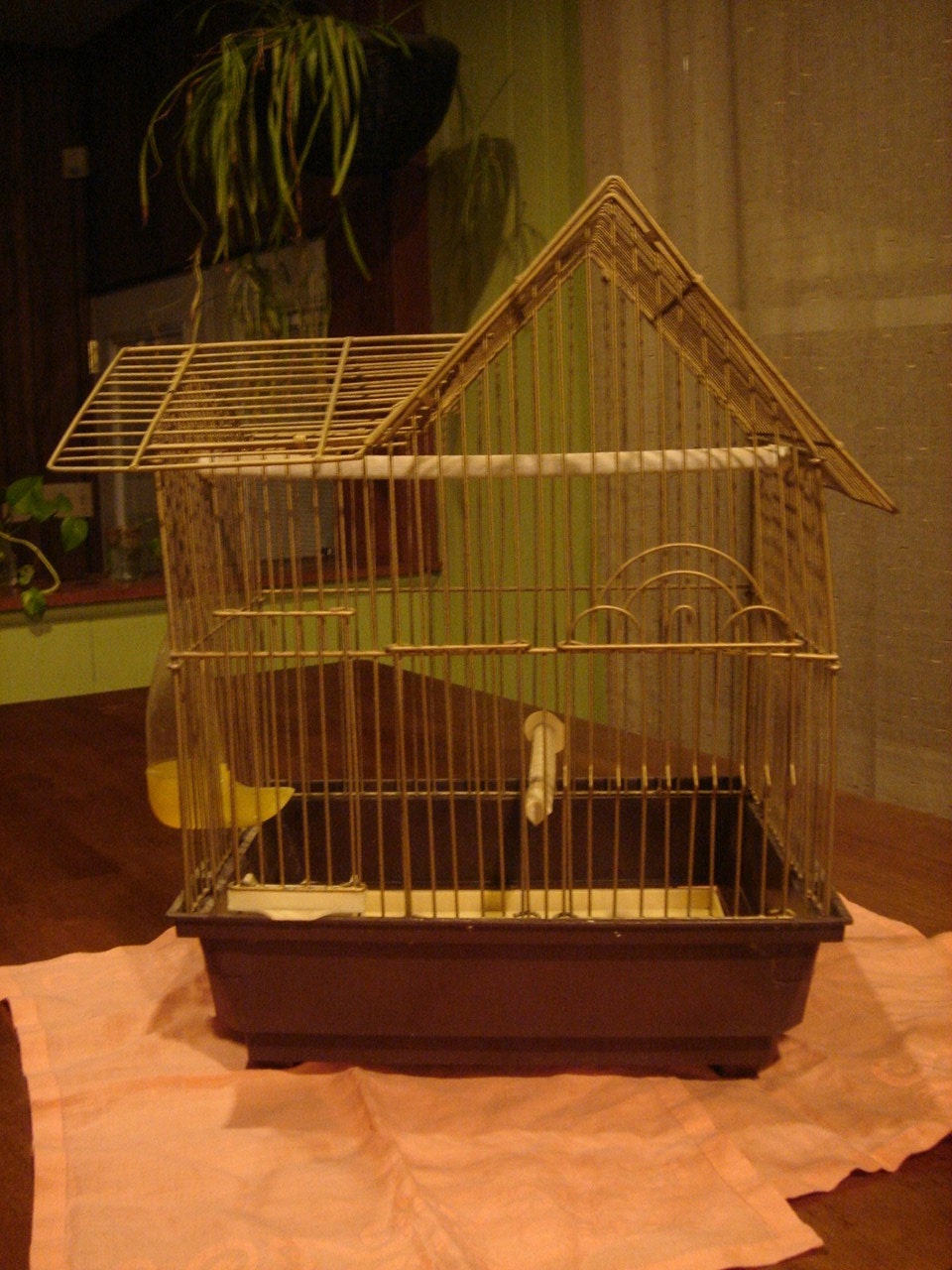 Vintage House Shaped Bird Cage