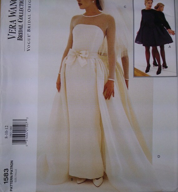 Vogue Vera Wang Bridal Collection Dress Pattern by kre8ivLizard