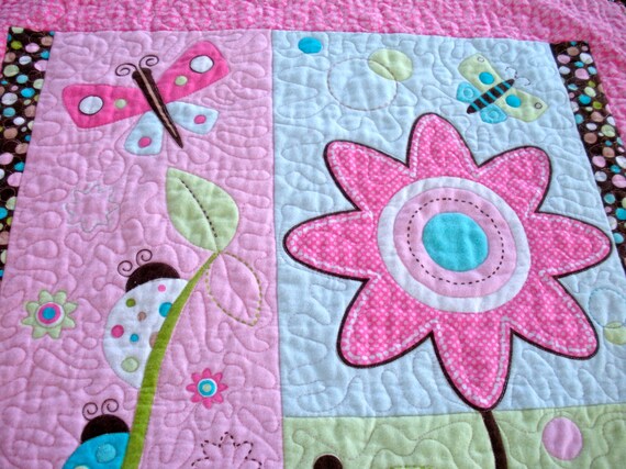 Flowers and Ladybugs Quilt