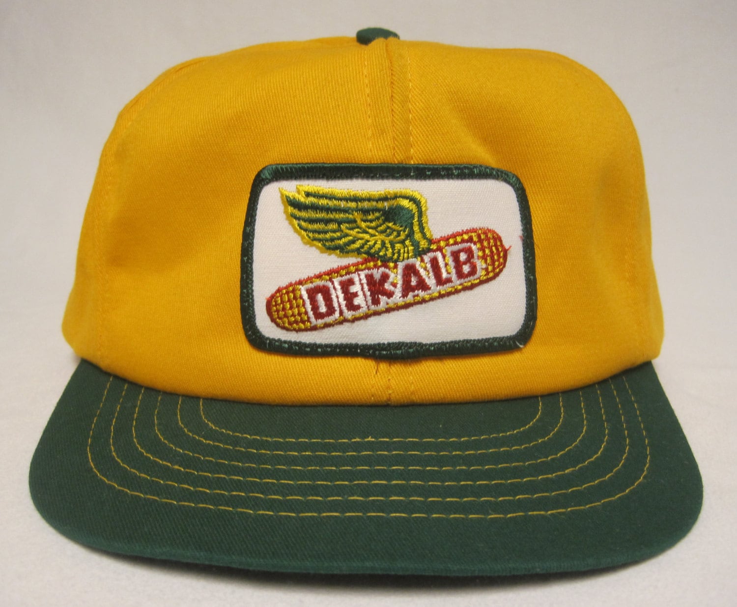 Vintage Dekalb Seeds Farmer Trucker Hat by VintAGEDApparel