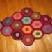 Vintage Crochet Rug Triangular Shaped